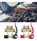 2 Conector Terminal Bateria Dourado Bateria C/ Engate Rápido Carro Par