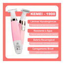 Depilador Aparador De Pelos Feminino Axilas Pernas Virilha Cor Rosa