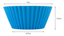 Kit 12 Formas Silicone Cupcake Muffins Forminhas Redonda 7cm Air Fry Forno Microondas Pogala
