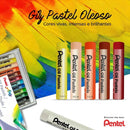 Giz Pastel Oleoso Óleo Oil Pentel 25 Cores Com