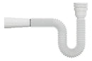 Sifão Sanfonado Tubo Flexível Multiuso Universal Para Pias Lavatórios Cubas Branco Tigre