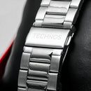 Relógio Technos Masculino Militar Prata Cor do fundo Azul