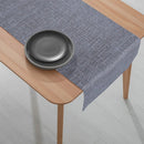 1 Caminho Trilho Mesa Impermeável Pvc Nápoli Cinza 42x140