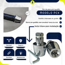 Kit Peso Pesinho Pcx 150 Guidao Oco Cromado Bucha + Manopla