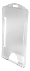 Porta Crachá Rígido Vertical Transparente - 100 Unidades