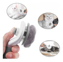 Escova Pelos Pet Automatica Rasqueadeira Magica Gato Cao New Cor Azul