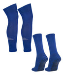 Kit Meia Antiderrapante E Meião Cortado Canelito Sem Azul