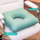 Almofada Ortopédica Quadrada Orifício 2 Em 1 Água/inflável