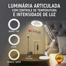 Luminaria Lupa Estetica Ring Lig Branco Branco 127/220V