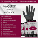 Luvas Em Látex Master Gloves Pro Black 10 Unidades Tamanho G Cor Preto Tamanho Grande