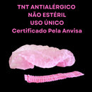 Touca Vabene Tnt Descartável Rosa / Preta C/100 Un Tam:único