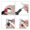 Abridor de garrafa vinho saca rolhas aço inox Tche Amo