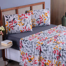 Kit Jogo De Lençol Casal Padrão 4 Peças 400 Fios Estampados