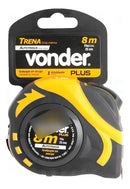 Trena Emborrachada De Aço Autotrava 8mts X 25 Mm Plus Vonder