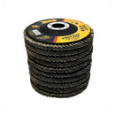 10 Disco Flap 115mm 4.1/2 Madeira E Aço Cônico Grão40 Fertak