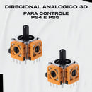 2 Analógicos Preto E Laranja Para Controle Playstation 5 Ps5