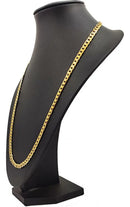 Corrente Masculina 70cm Grumet Banhado Ouro + Pulseira Top Cor Dourado