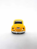 Carrinho De Ferro Fusca Clássico 1/32 Miniatura Coleção Cor Amarelo