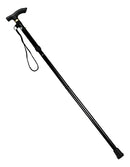 Bengala Metal Com Regulagem Altura Dobrável Idoso Adulto Cor Preto