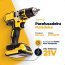 Parafusadeira De Impacto Profissional Pholex Td-21ph Cor Amarelo Frequência 60 Hz Several