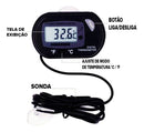 Termômetro Digital Aquário Terrário Estufa Piscina Adega Cor Preto