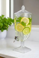 Suqueira Jarra Cristal Acrílico Diamond Água Suco4,5l Xplast