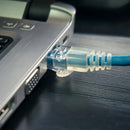 Cabo De Rede 20 Metros Montado Rj45 Internet Lan Azul Pc Not