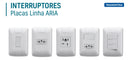 5 Tomadas Simples Tramontina 10a Aria Sem Parafuso Cor Branco