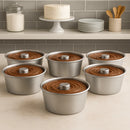 Kit 12 Forminha Pudim Bolo Vulcão 200ml Confeitaria Gourmet Alumínio Polido