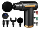 Massageador Pistola Muscular Profissional 6 Velocidades 4 Ponteiras Alívio Dores Relaxamento Bivolt Recarregável Yin Yang Produtos Para Acupuntura
