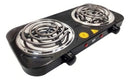 Fogão Fogareiro 2 Bocas Elétrico 2000w Fogão Cooktop Portáti Cor Preto