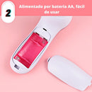 Escova Massageador Esponja Elétrica Facial Limpeza 5 Funções Cor Rosa e Branco