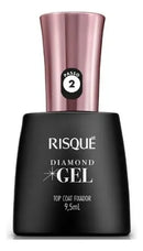 Esmaltes de unhas Risqué Diamond Gel Color Top Coat