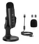 Eps-610 Microfone Condensador De Mesa Usb C/ Adaptadores Type-c E Lightning