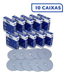 10 Caixas Disco De Tacógrafo Semanal 125x7 - Cx C/ 10 Unid. Cinza