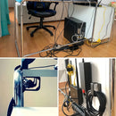 6 Organizador Fios Cabos Oculto Baixo Mesa Fácil Instalação