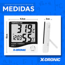 Termo-higrômetro Umidade Relógio Temperatura Sensor Interno X-Dronic