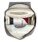 Mochila Maternidade Bolsa Mamãe Bebê Multifunção Grande Cor Cinza/preto