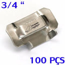 Kit 100 Pcs Fecho Fusimec Poste Fita De Aço 3/4 Polegada.