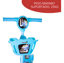 Patinete Infantil 3 Rodas Gel Musical Cesta Luzes Masculino Feminino Importway BW-010 Cor Azul