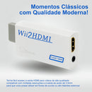 Adaptador Conversor Compatível Nintendo Wii Para Cabo Hdmi 1080p Saída Áudio Vídeo Alta Definição Fácil Instalação Imagem Nítida Som Claro Qualidade Premium Bahrein