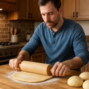 Pau De Macarrão Rolo De Abrir Massa Pão Torta Madeira Grande