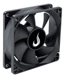 Cooler Fan 80mm Risemode Black 1500 Rpm 12v Molex Ventoinha