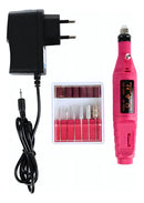 Lixadeira Elétrica Motor Unha Motorzinho Portátil Gel Cor Rosa-chiclete
