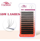 Cílios Fadvan W 5d Tamanho Único Volume Egípcio Comprimento 13 mm Cor Preto Espessura 0.07 mm Tipo de curvatura D