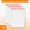 Embala Commerce Embalagem Lembrancinhas 100 unidades plástico transparente 30cm x 40cm+5cm de Aba Adesiva Saco Incolor de Alta Qualidade e Resistente Saquinho Premium Polipropileno Full Camiseta