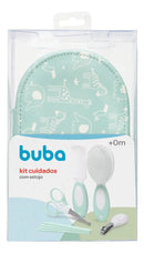 Kit Cuidado Higiene Do Bebê Com Estojo Completo Cor Verde