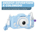 Câmera Infantil Digital Filmadora Infantil Máquina Fotográfica Infantil Fotografa E Filma Tira Foto De Verdade Azul Tippi