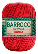 Barroco Maxcolor N6 Círculo 400g 452mts Cor 3402- Vermelho Circulo