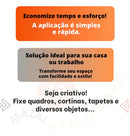 Fecho De Contato Dupla Face Para Cortinas 25mm X 5 Metros Cor Preto